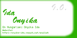 ida onyika business card